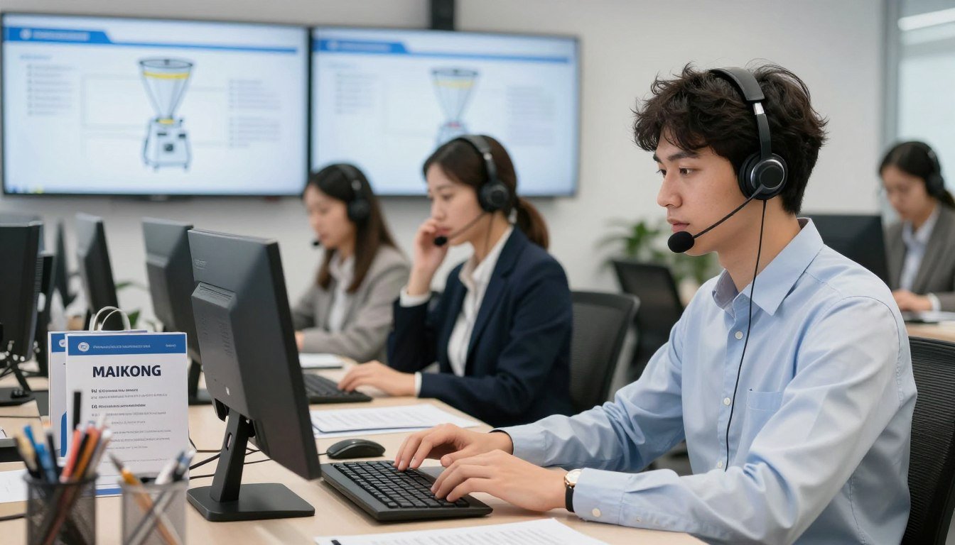 Echipa de suport MAIKONG pentru granulator furaje