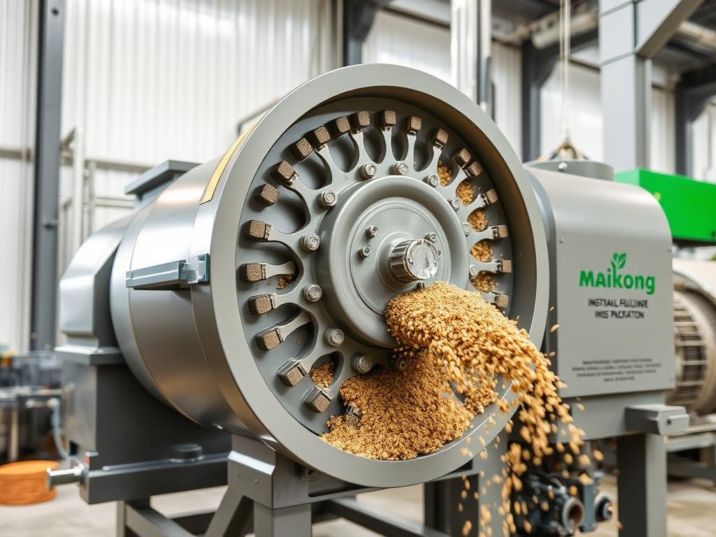 Granulator cu disc pentru producția de îngrășăminte organice