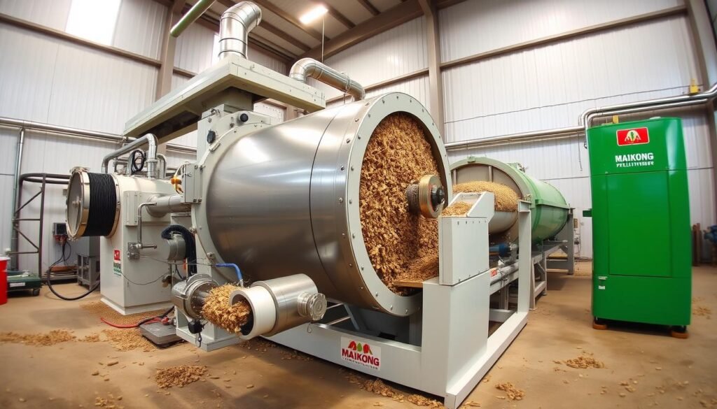 Peletizator cu tambur rotativ pentru producție la scară mare