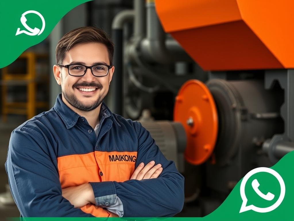 Specialist MAIKONG oferind suport tehnic pentru un granulator