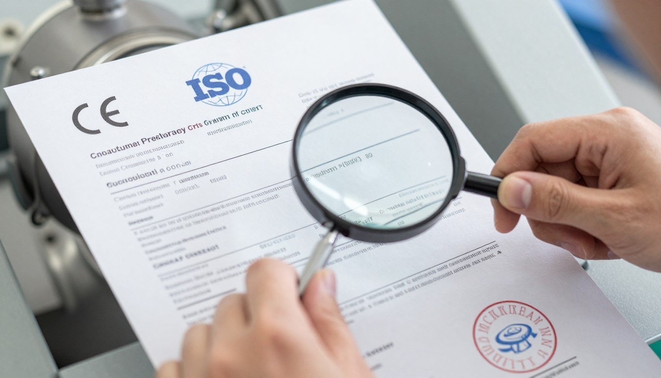 Verificarea detaliată a documentelor de certificare pentru granulatoare