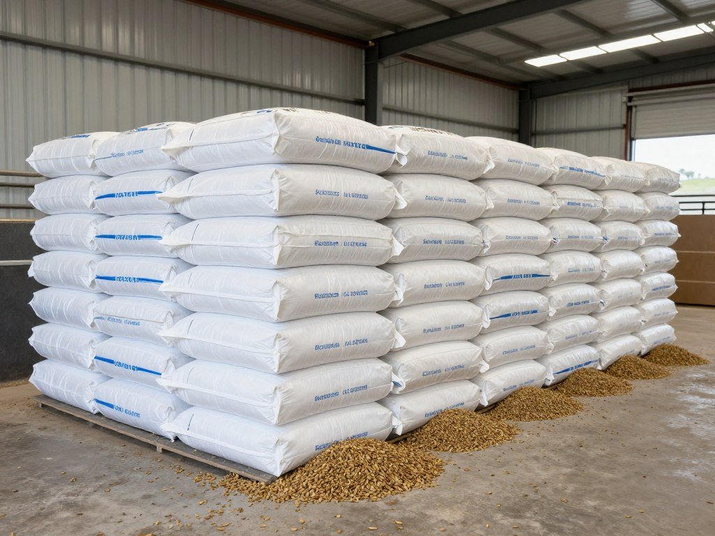 Depozitare eficientă a furajelor granulate