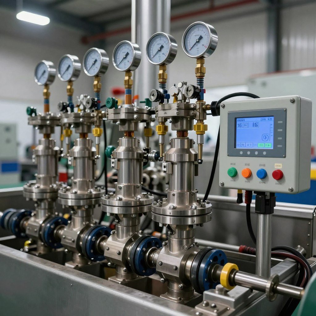 Distribuitor de ulei pentru granulator furaje cu sistem automat