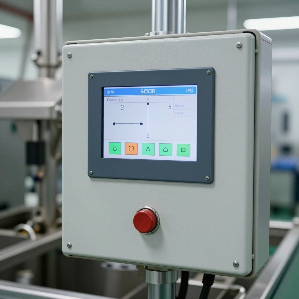 Panou de control pentru sistemul de ungere automată granulator furaje