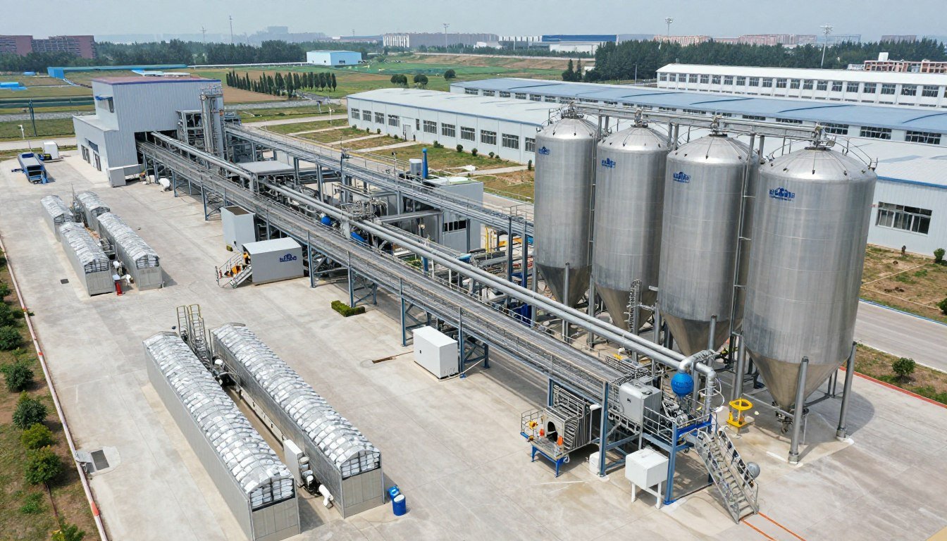 Proiect turnkey MAIKONG pentru o fabrică de producție hrana pentru iepuri granule