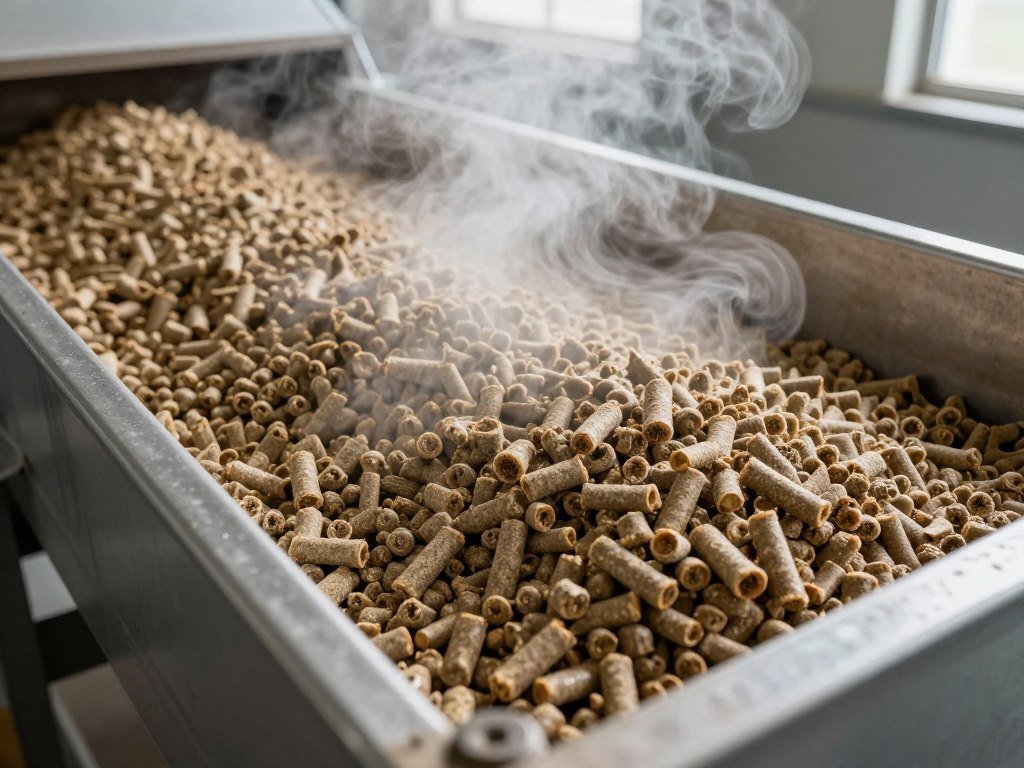 Răcirea granulelor de furaje pentru bovine