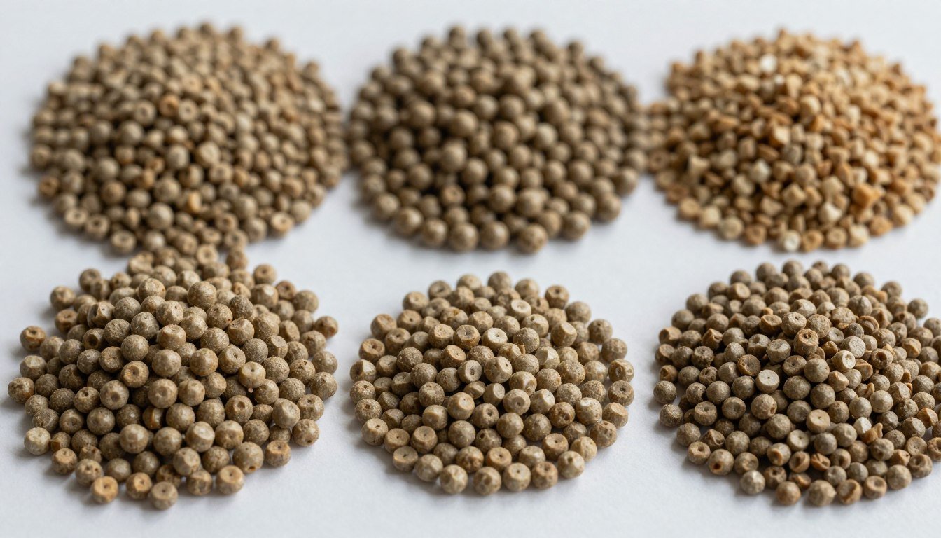 Granule de cereale de diferite dimensiuni produse de granulatoarele MAIKONG