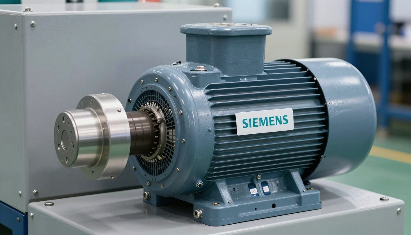 Motor Siemens pentru granulator MAIKONG în timpul funcționării