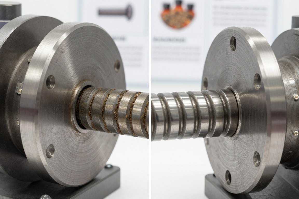 Componente uzate și noi granulator - matriță și role presoare