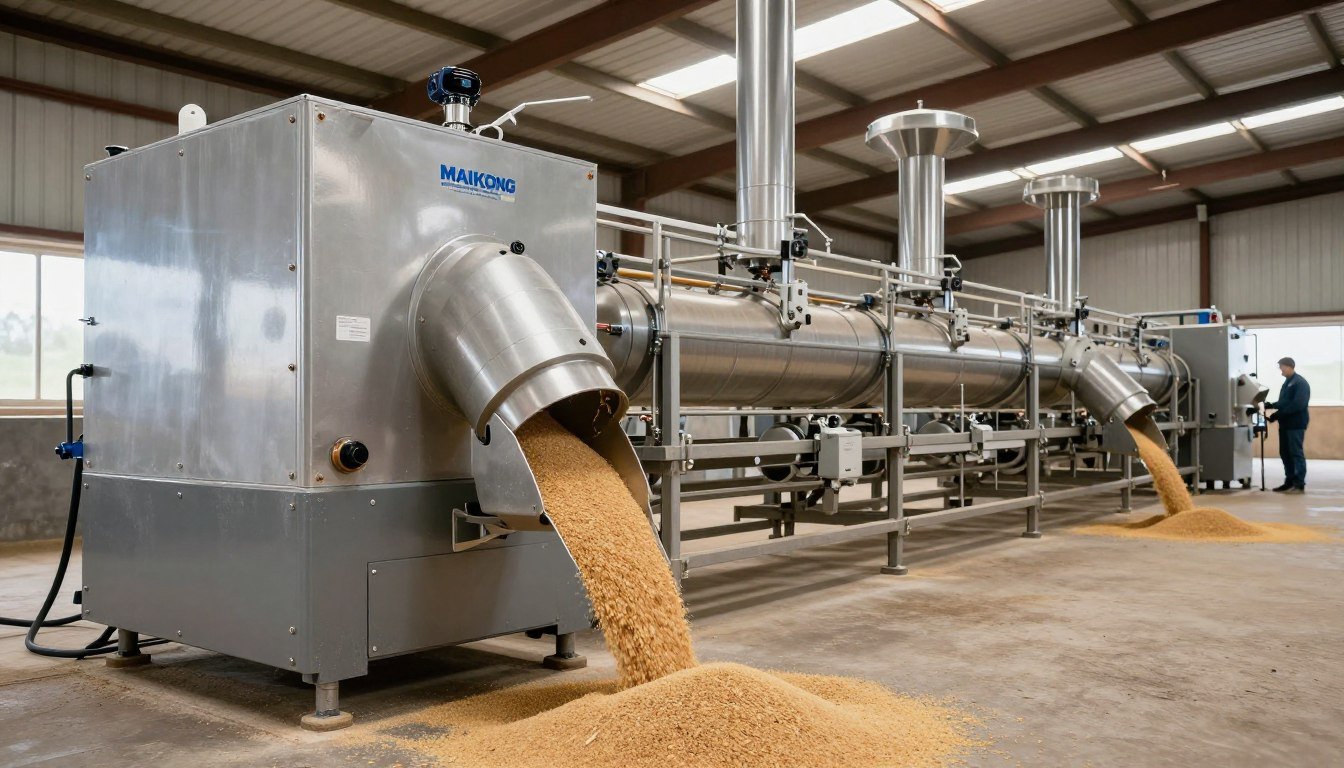 Fermă modernă românească cu sistem complet producție pelete furaje