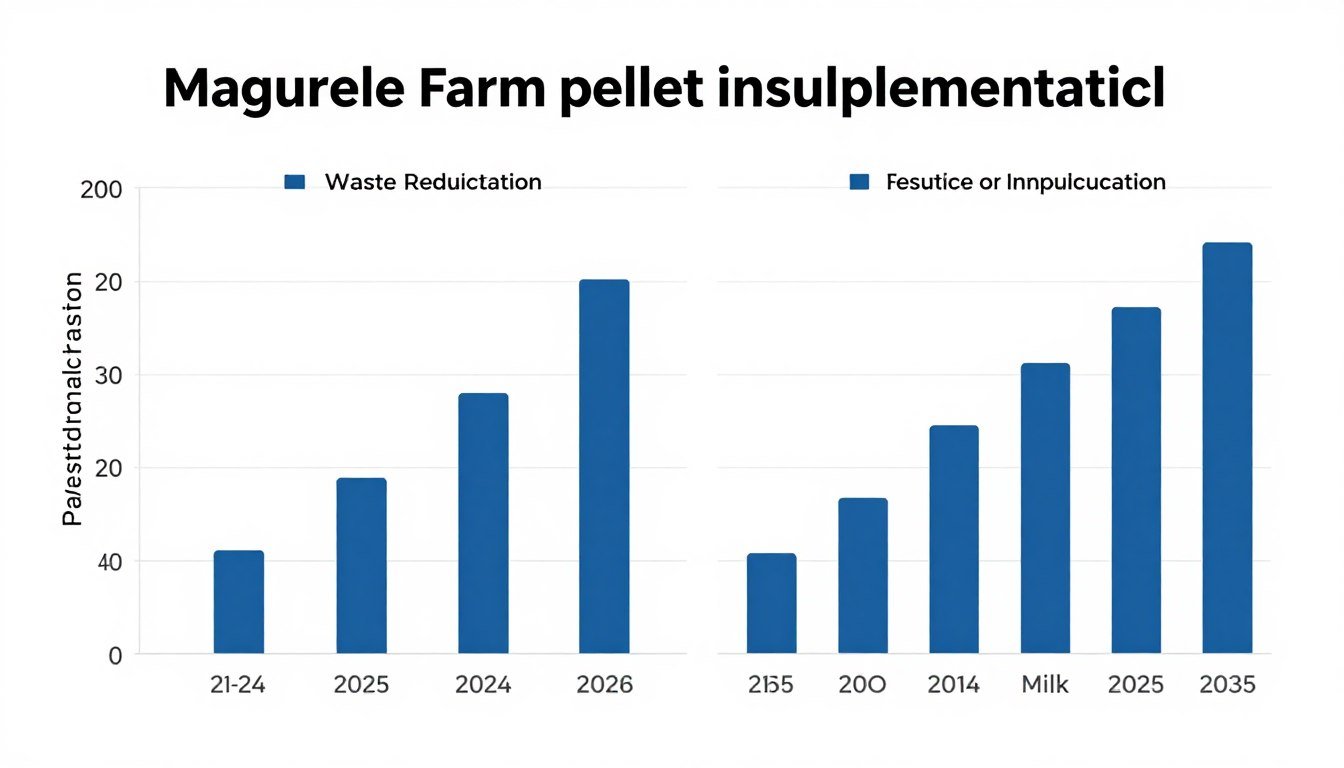 Grafic rezultate Ferma Măgurele după implementare sistem pelete