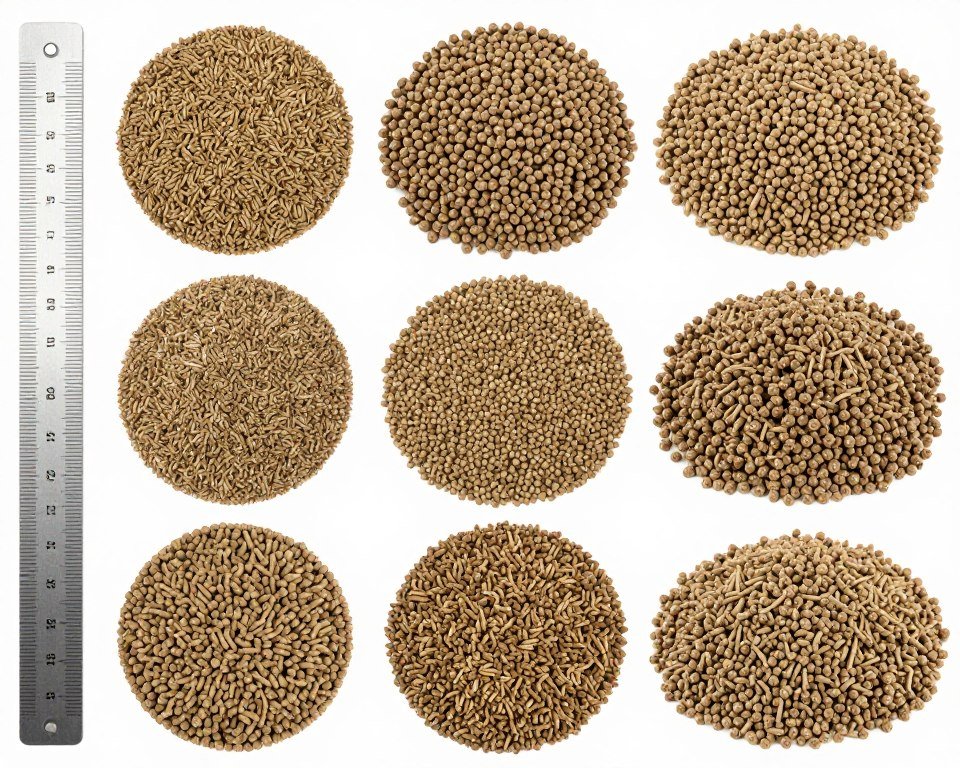 Granule furaje porci îngrășat diferite diametre Granule furaje porci îngrășat diferite diametre