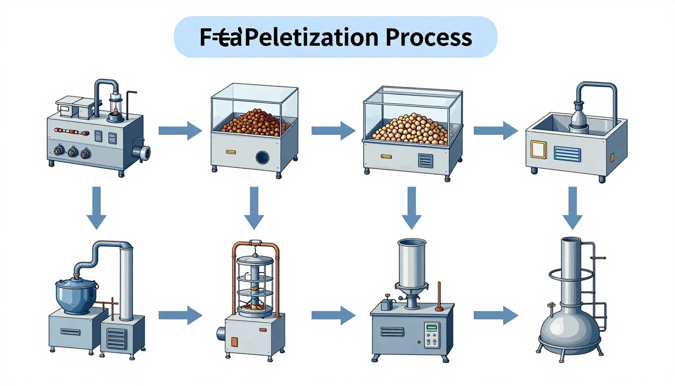 Schema tehnologică proces peletizare furaje pas cu pas