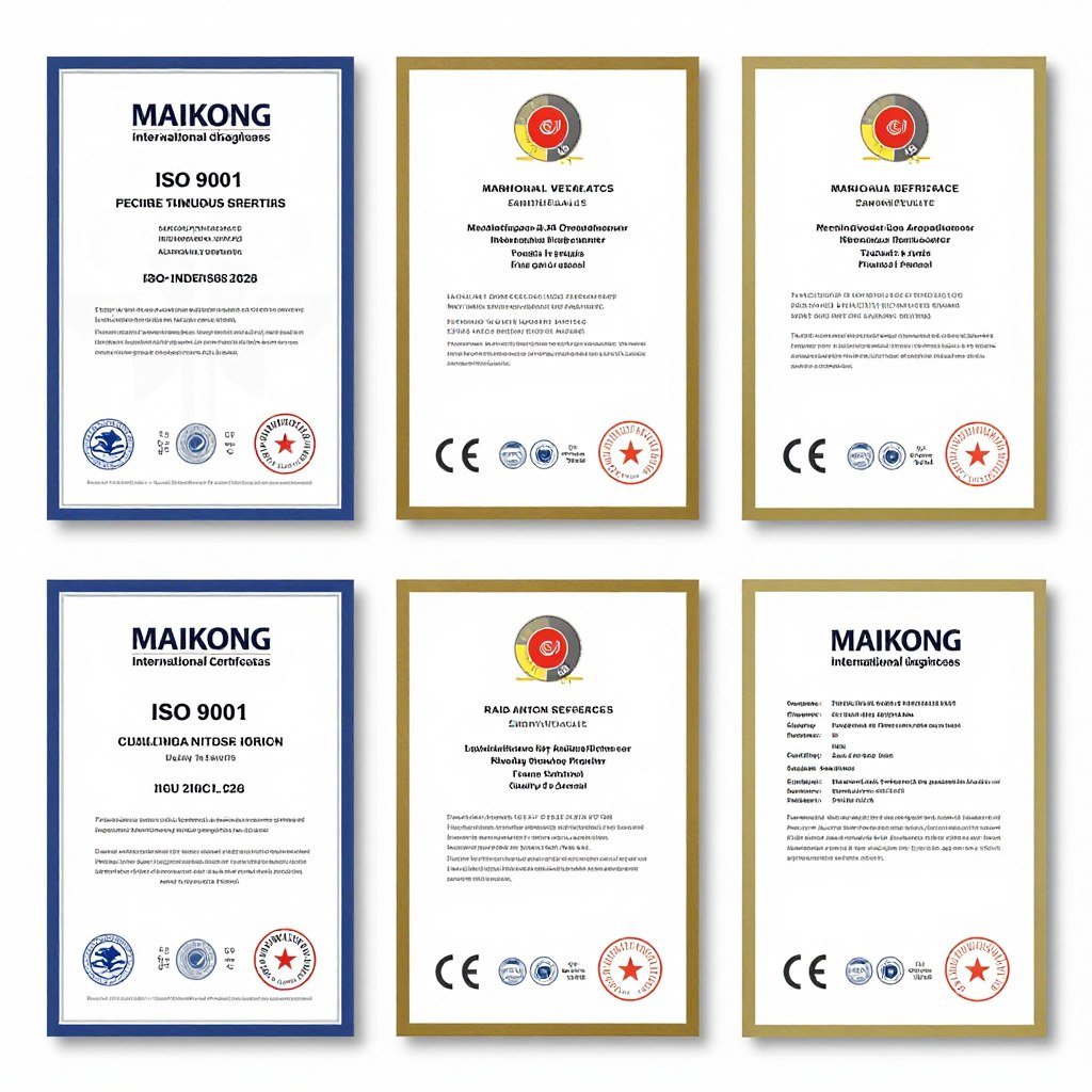 Certificări internaționale MAIKONG ISO CE SGS