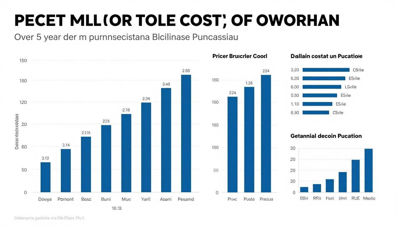 Comparație costuri totale ownership granulator furaje pe 5 ani