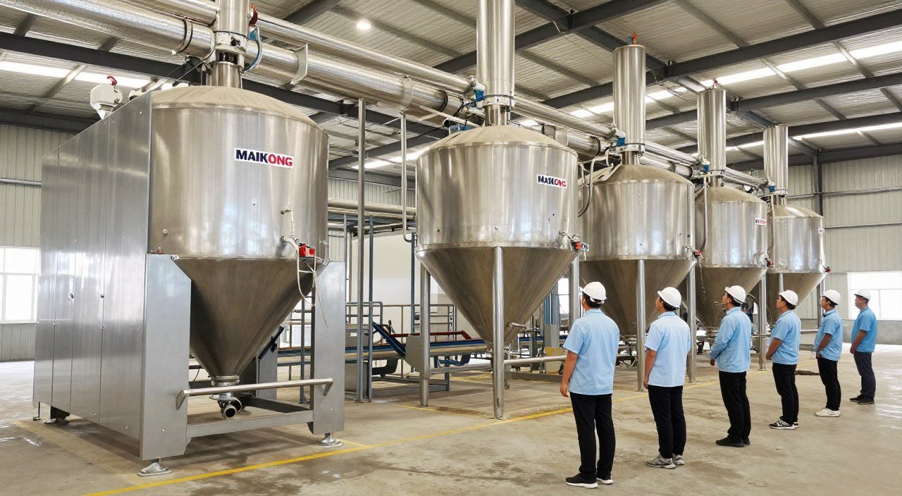 Cooperativă agricolă Suceava România cu instalație industrială producție furaje MAIKONG Cooperativă agricolă Suceava România cu instalație industrială producție furaje MAIKONG