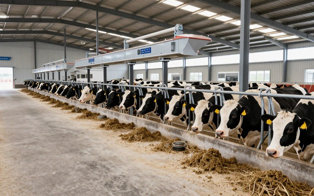 Fermă bovine Polonia cu sistem granulare MAIKONG modular