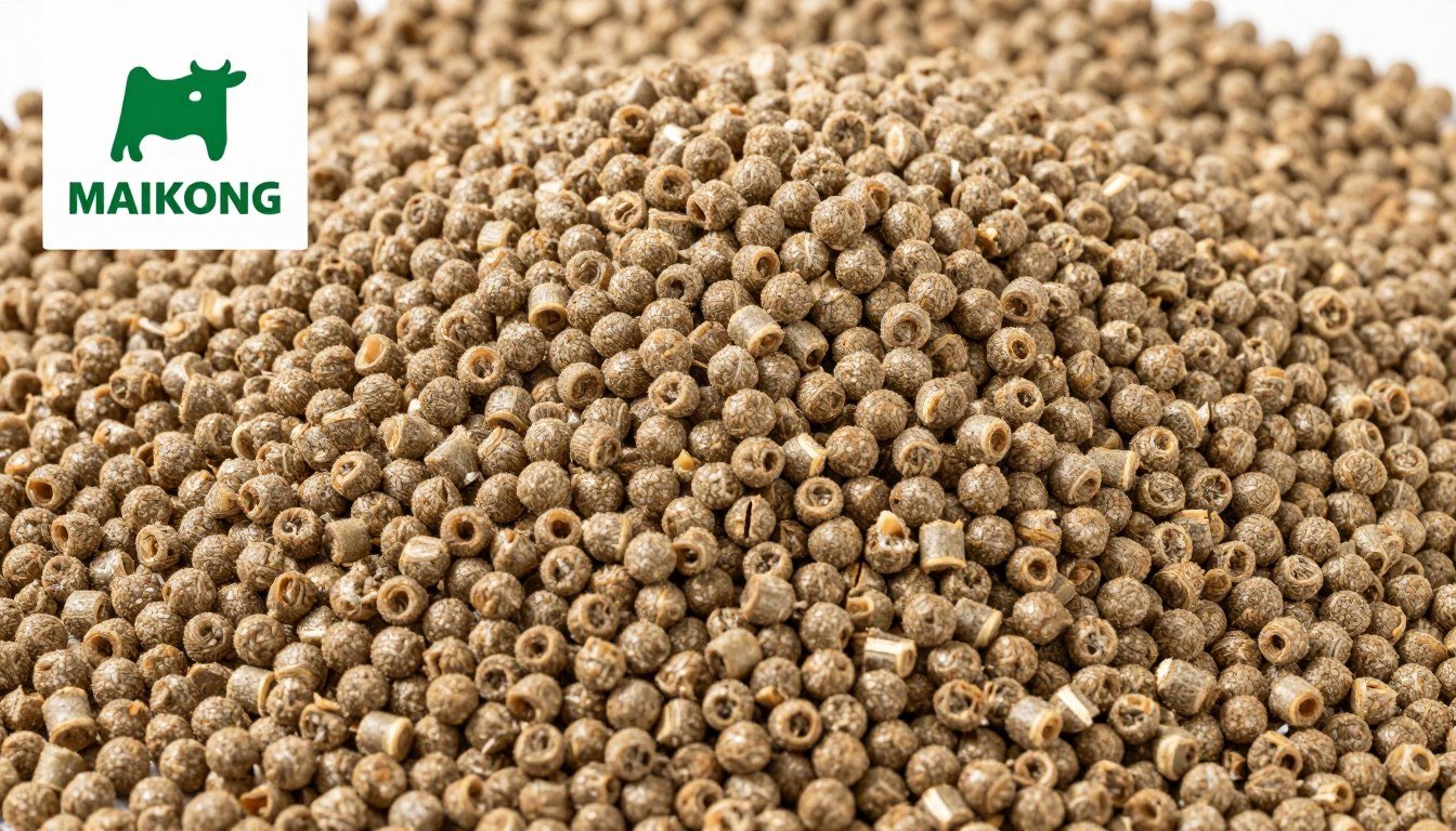 Granule de furaje din știuleți de porumb după răcire, produse MAIKONG Granule de furaje din știuleți de porumb după răcire, produse MAIKONG