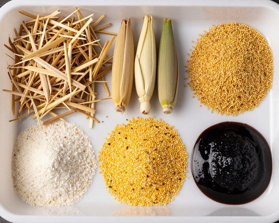 Ingrediente pentru producerea furajelor granulate pentru oi din resturi agricole Ingrediente pentru producerea furajelor granulate pentru oi din resturi agricole
