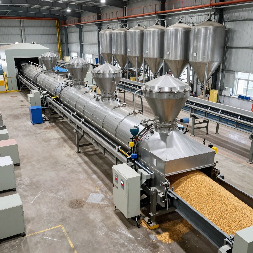 Linie automată de granulare furaje industrială